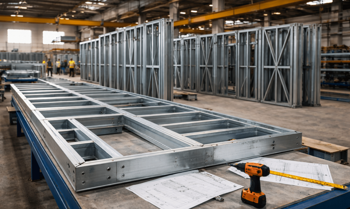 steelframe montage fabriek